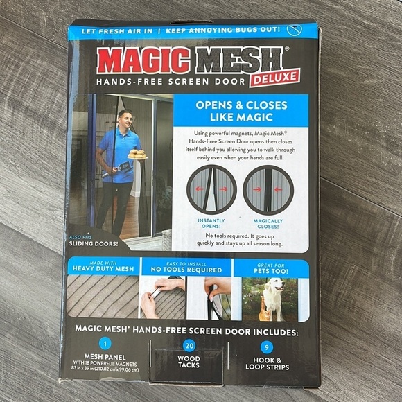 Magic Mesh Hands Free Magnetic Scree Door Deluxe - Picture 2 of 3